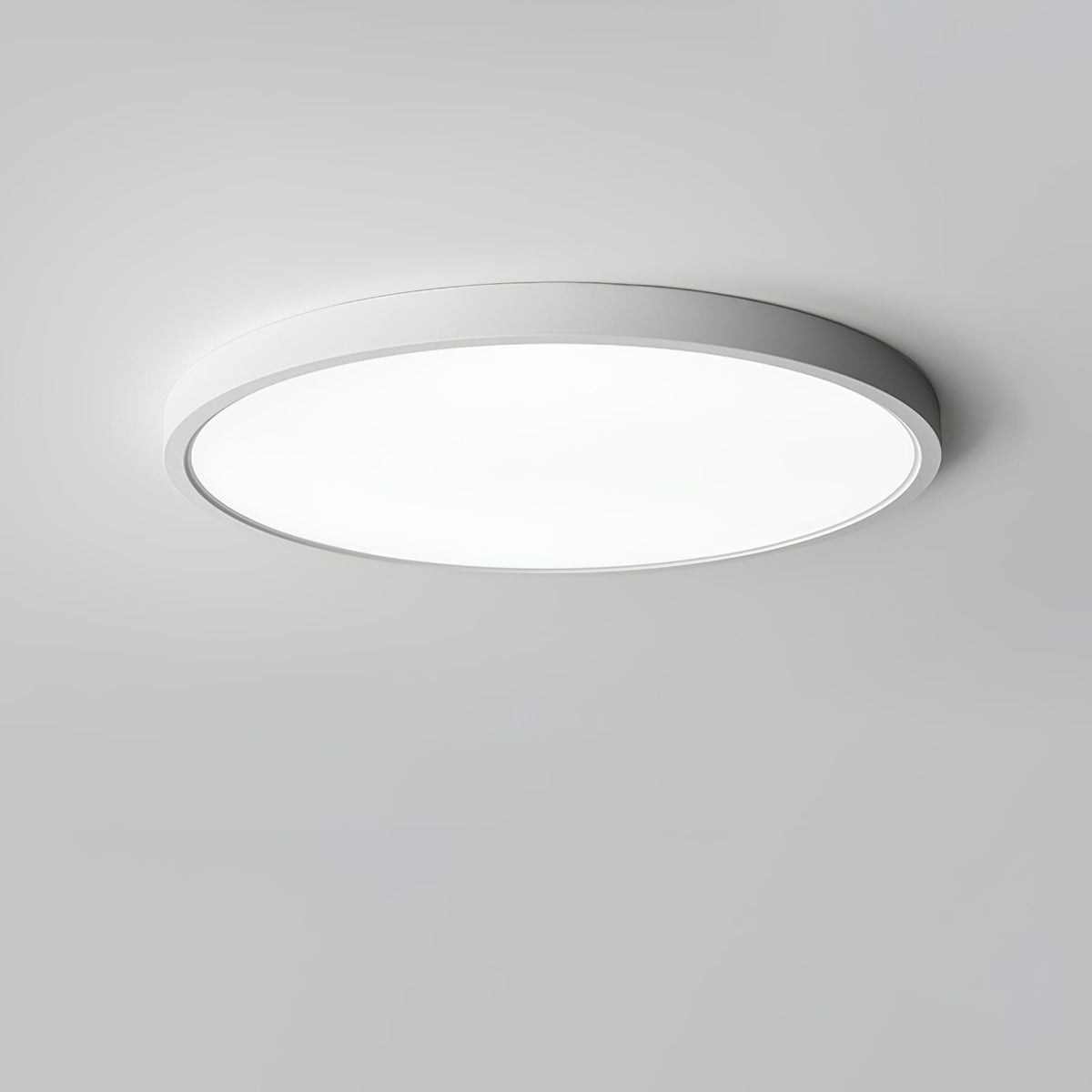 Minimalist Iron Flush Mount Ceiling Light With Slim Low-Profile Design