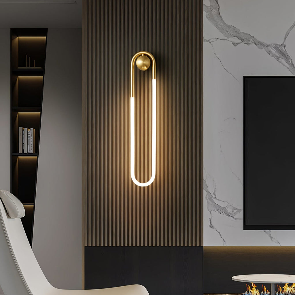 Minimalist Metal Wall Sconce for Living Room and Bedroom