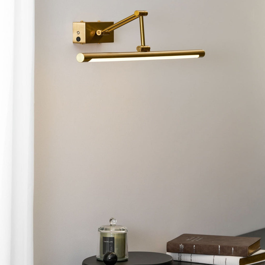 Modern Wrought Iron Wall Sconce With USB Power for Living Room