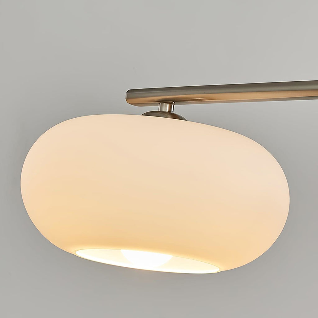 Modern Glass Pendant Light With Tri-Color LED Glow