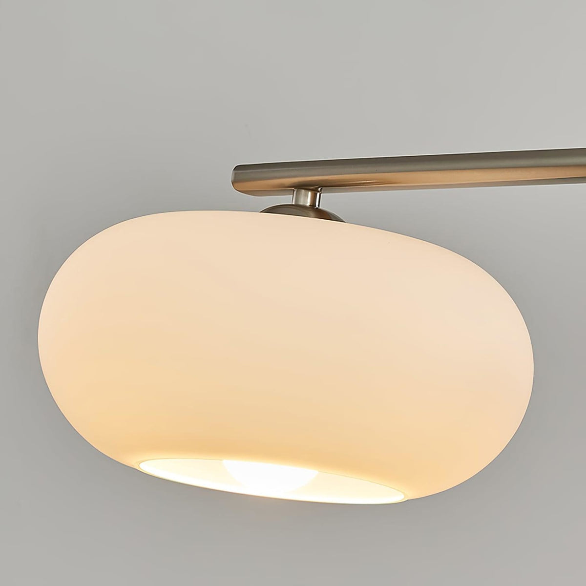 Modern Glass Pendant Light With Tri-Color LED Glow