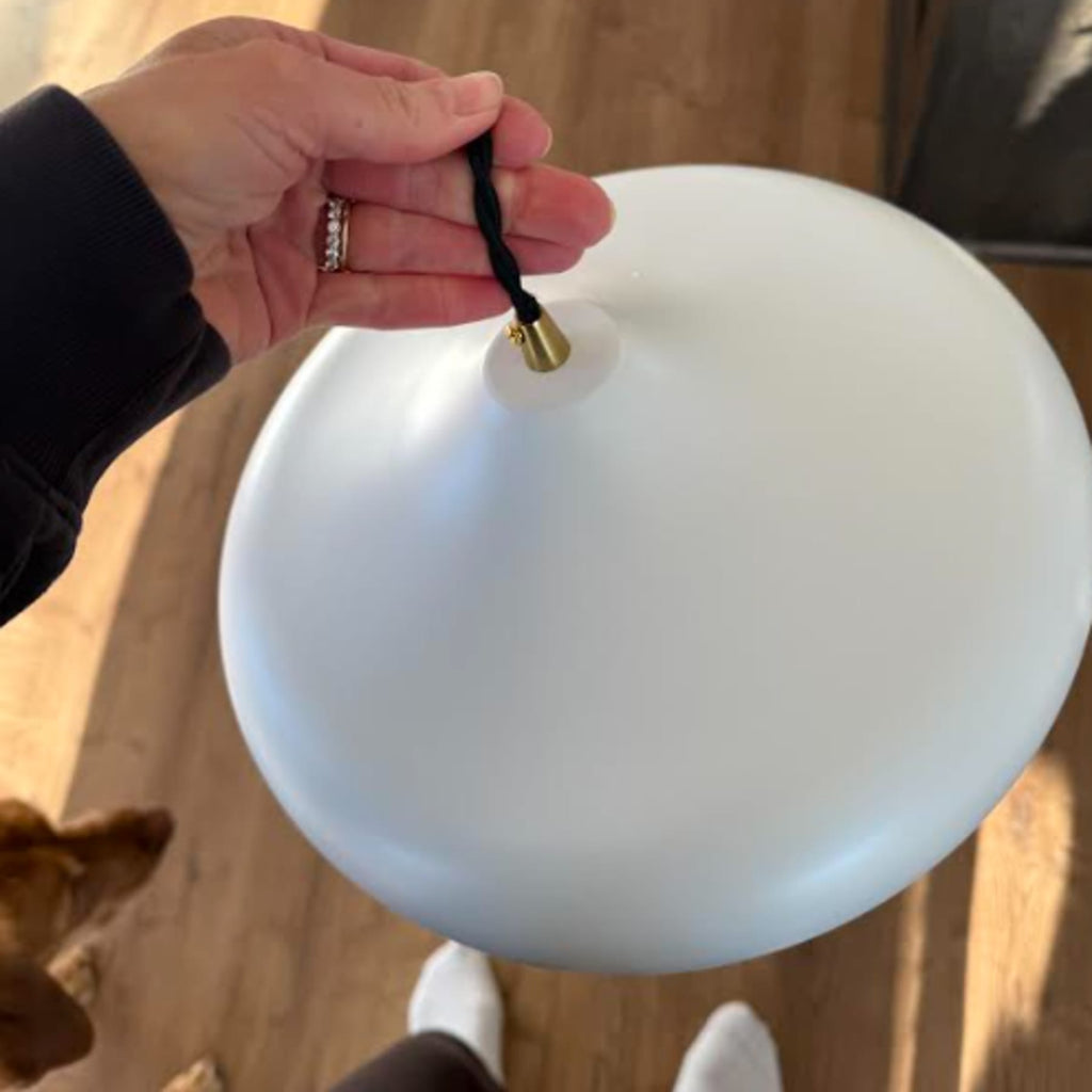 Modern Iron Pendant Light With Warm LED Glow