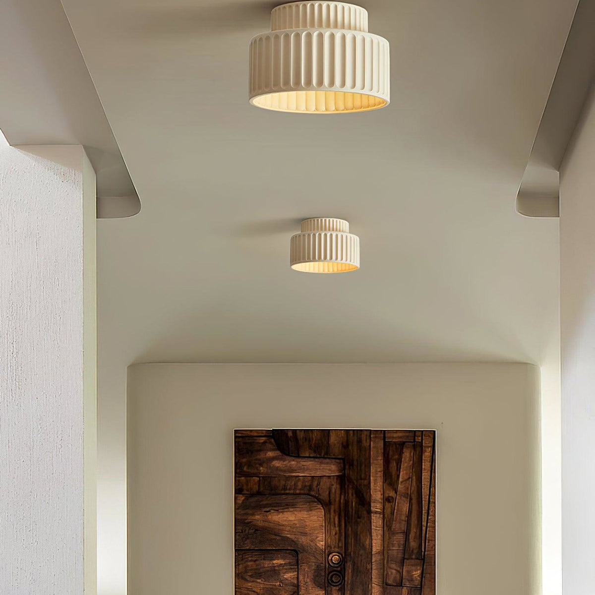 Modern Semi-Flush Ceiling Light for Living Room and Bedroom