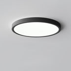 Minimalist Iron Flush Mount Ceiling Light With Slim Low-Profile Design