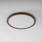 Minimalist Wood Flush Mount Ceiling Light With Slim Profile