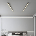 Minimalist Linear Metal Ceiling Light for Living Room