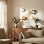 Modern Glass Wall Sconce With Warm Glass Shades