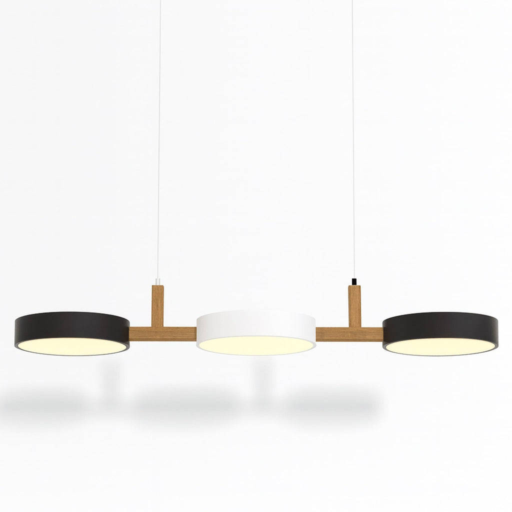 Modern Iron Linear Pendant Light for Dining Room