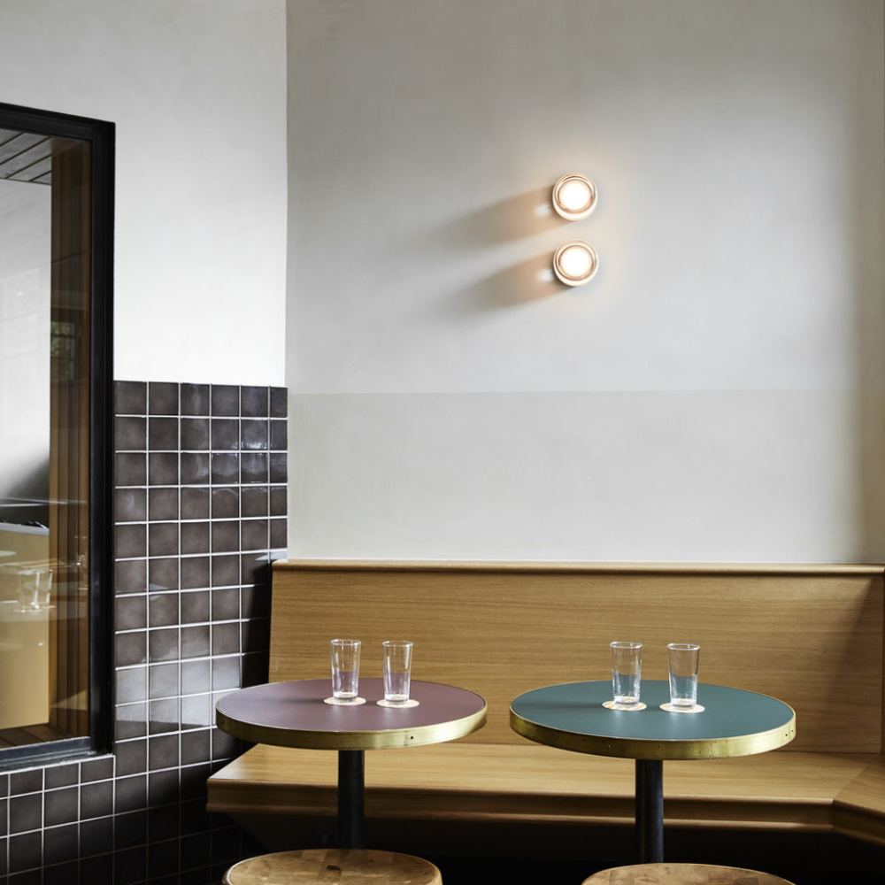 Modern Glass Wall Sconce With Adjustable LED Glow