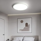 Minimalist Iron Flush Mount Ceiling Light With Slim Low-Profile Design