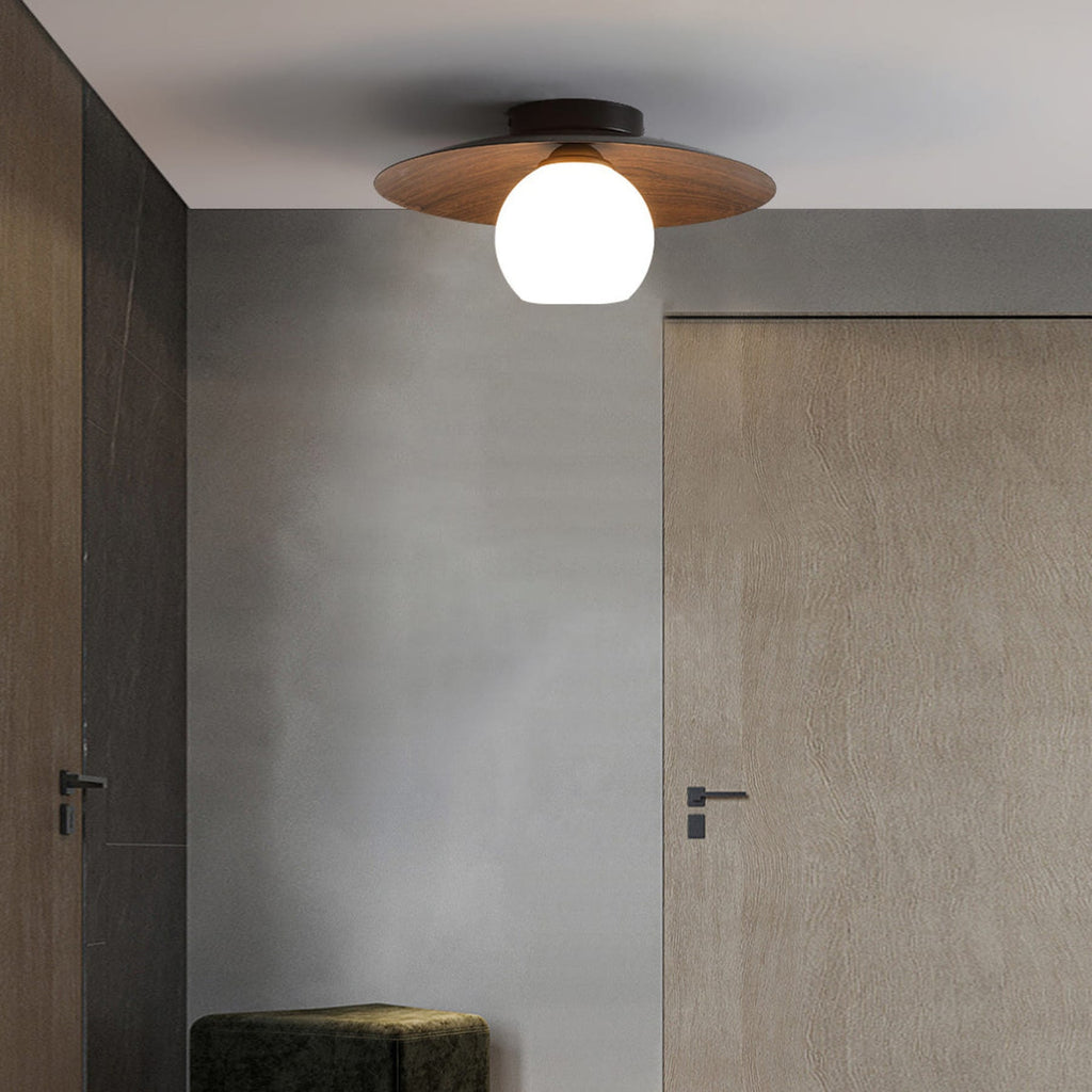 Modern Iron Semi-Flush Mount Ceiling Light for Living Room