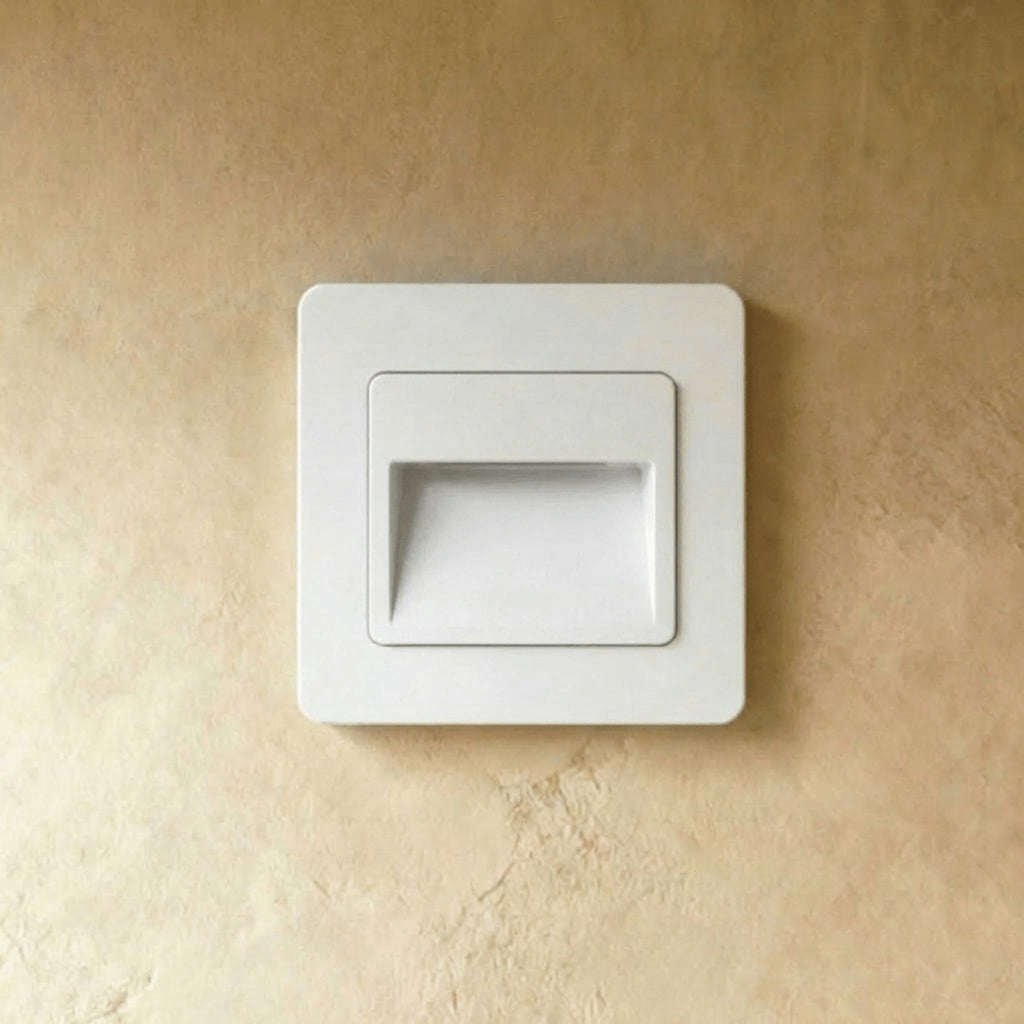 Minimalist Matte Plastic Wall Sconce for Hallway and Bedroom