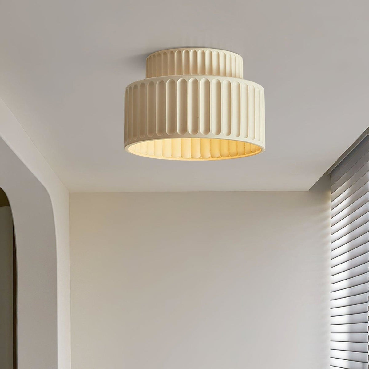 Modern Semi-Flush Ceiling Light for Living Room and Bedroom