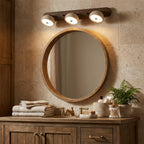 Modern Travertine Wall Sconce With Warm LED Glow for Living Room