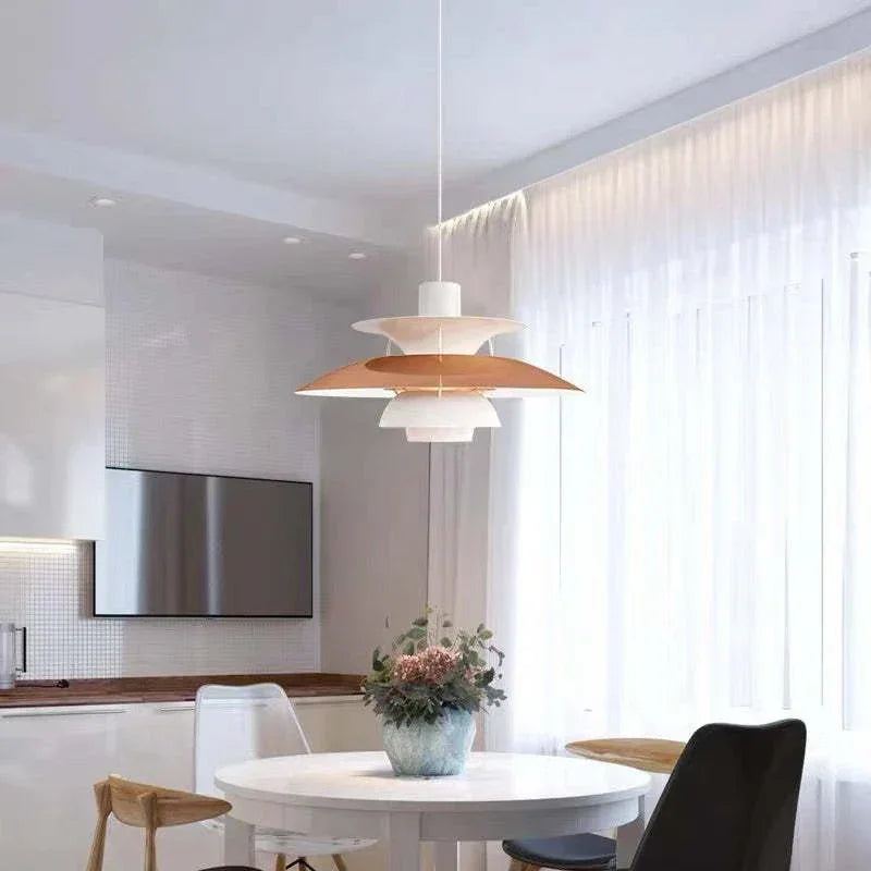 Scandinavian Metal Pendant Light With Adjustable Angle for Dining Room