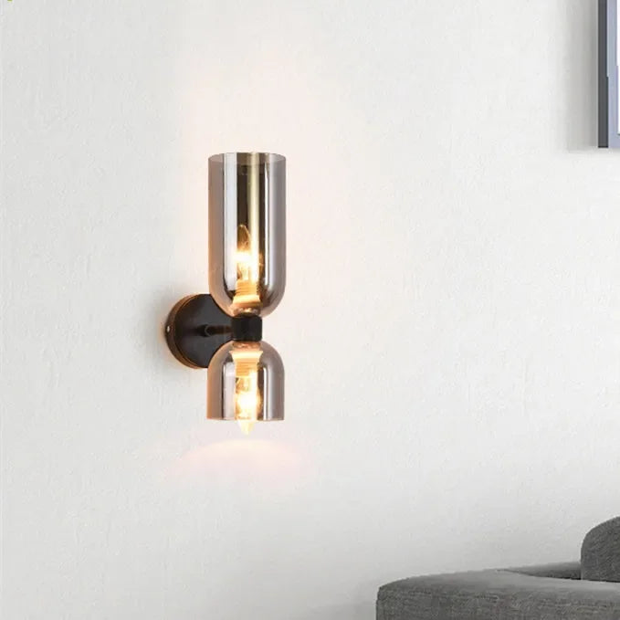 Modern Glass Wall Sconce for Living Room and Bedroom