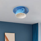 Modern Ceramic Semi-Flush Mount Ceiling Light