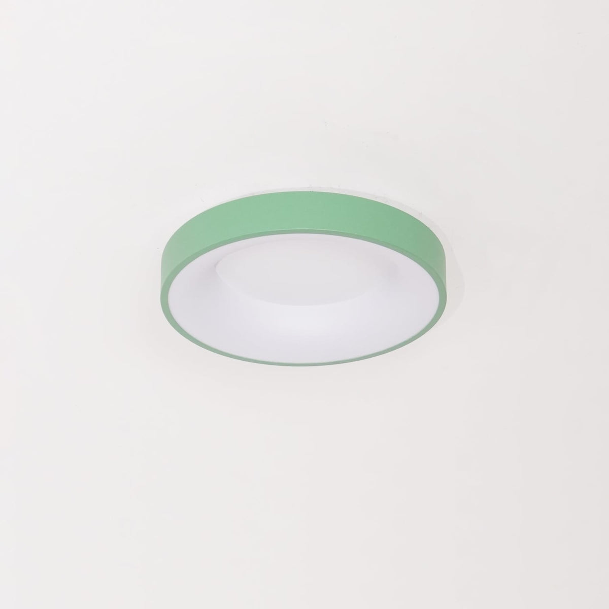 Modern Wrought Iron Flush Mount Ceiling Light With Tri-Color LED Glow