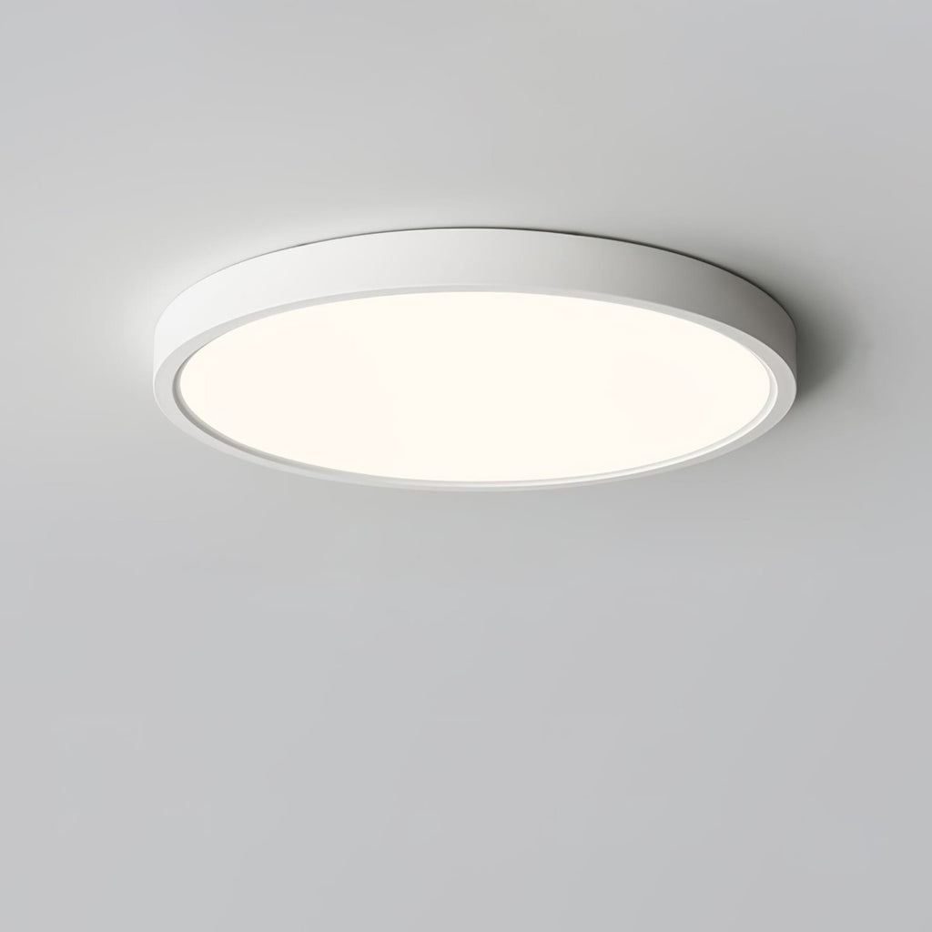 Minimalist Iron Flush Mount Ceiling Light With Slim Low-Profile Design