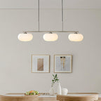 Modern Glass Pendant Light With Tri-Color LED Glow