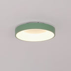 Modern Wrought Iron Flush Mount Ceiling Light With Tri-Color LED Glow