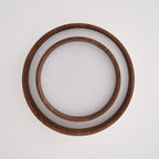 Scandinavian Wood Flush Mount Ceiling Light for Living Room