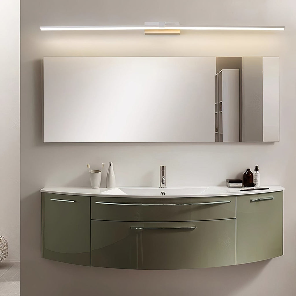 Modern Iron Linear Wall Sconce With Integrated LED for Hallway