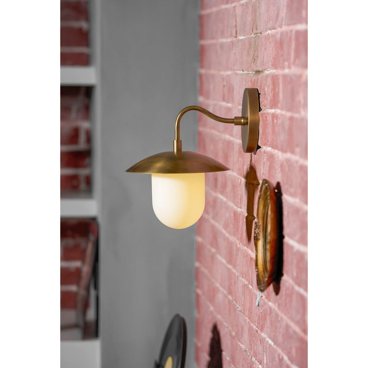 Modern Brass Wall Sconce for Living Room and Bedroom