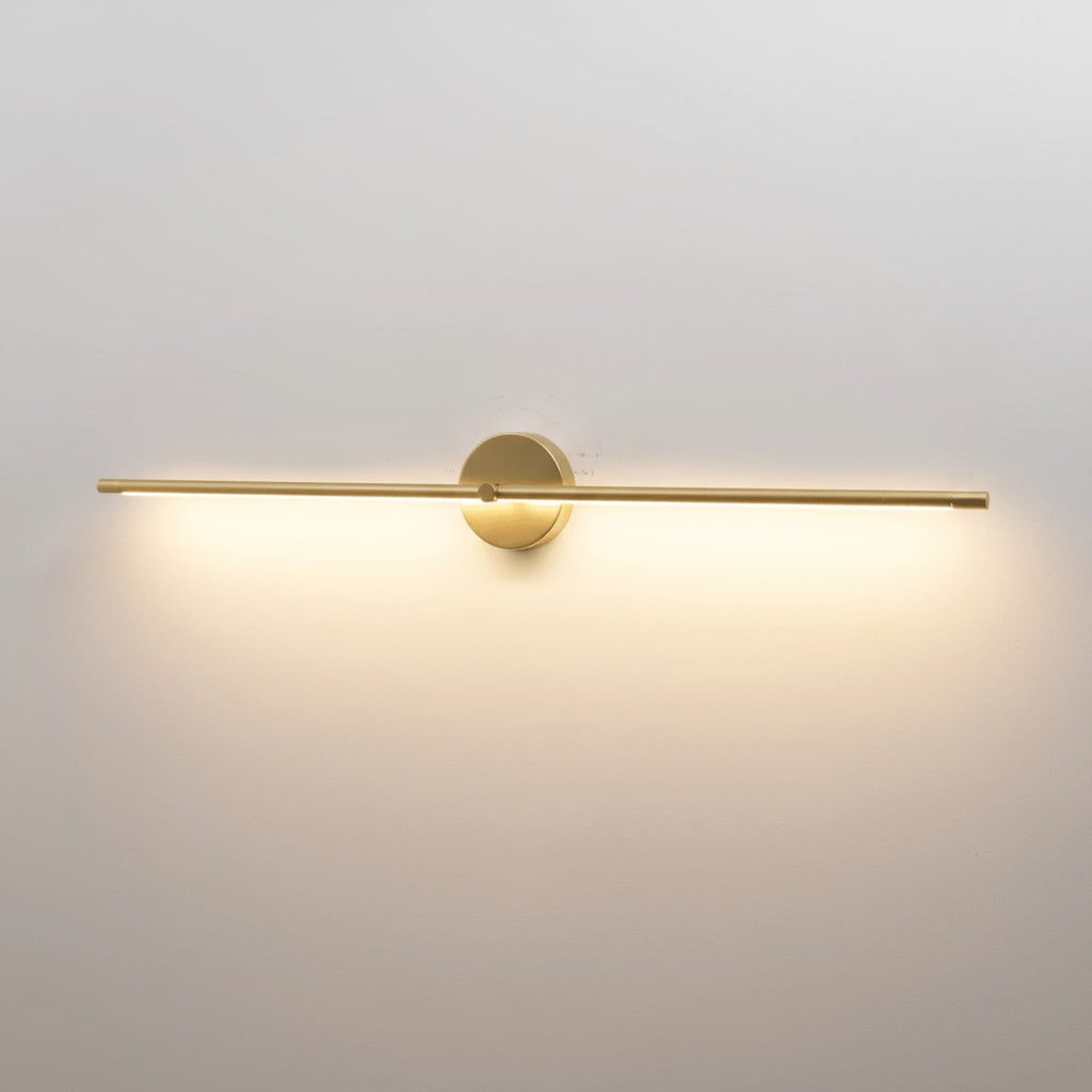 Minimalist Metal Linear Wall Sconce With Warm LED Glow