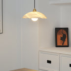 Modern Marble and Copper Pendant Light for Dining Room