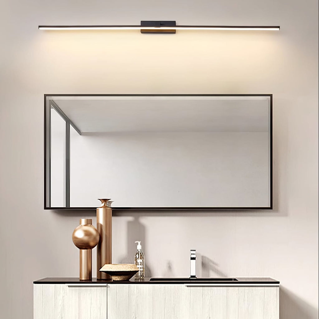 Modern Iron Linear Wall Sconce With Integrated LED for Hallway
