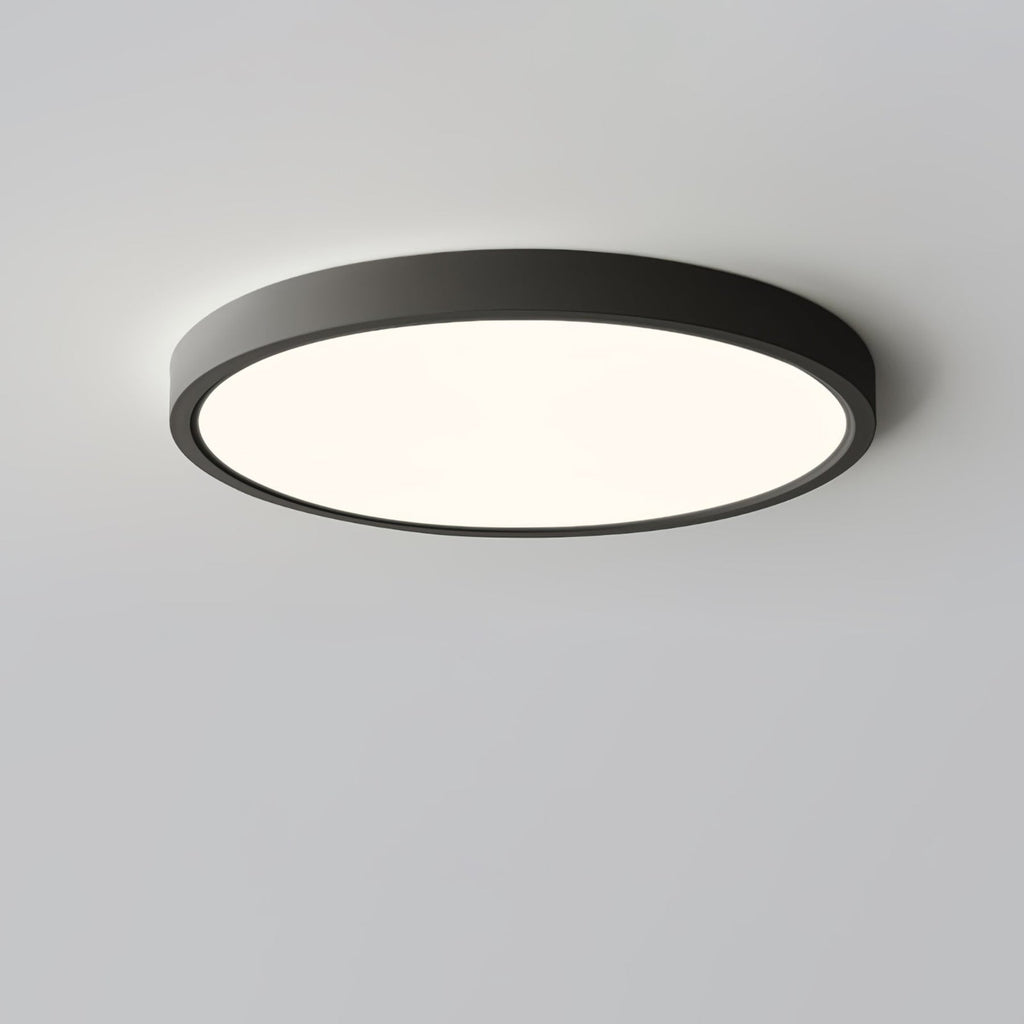 Minimalist Iron Flush Mount Ceiling Light With Slim Low-Profile Design