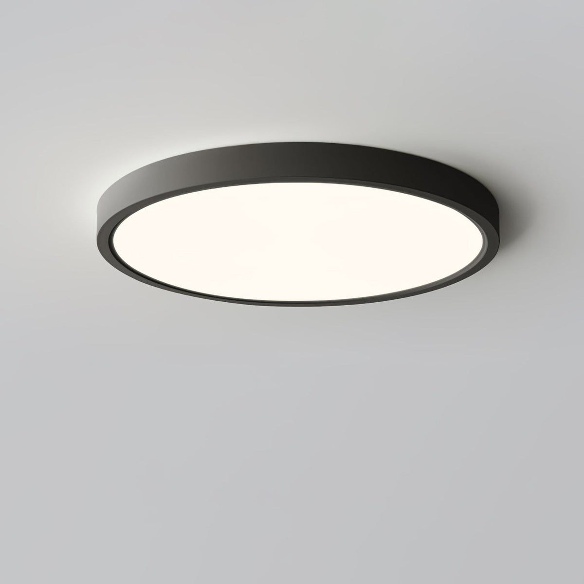 Minimalist Iron Flush Mount Ceiling Light With Slim Low-Profile Design