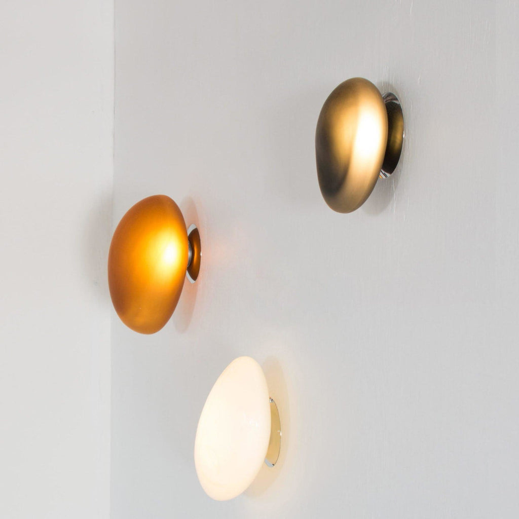 Modern Glass Wall Sconce With Warm Glass Shades