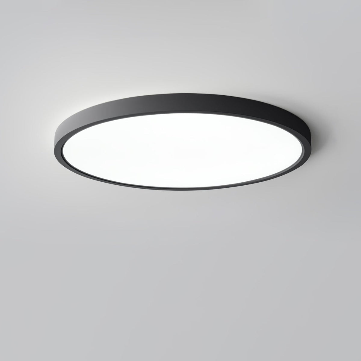 Minimalist Iron Flush Mount Ceiling Light With Slim Low-Profile Design