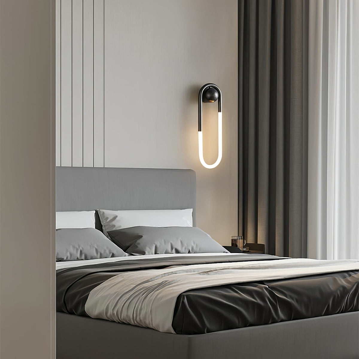 Minimalist Metal Wall Sconce for Living Room and Bedroom