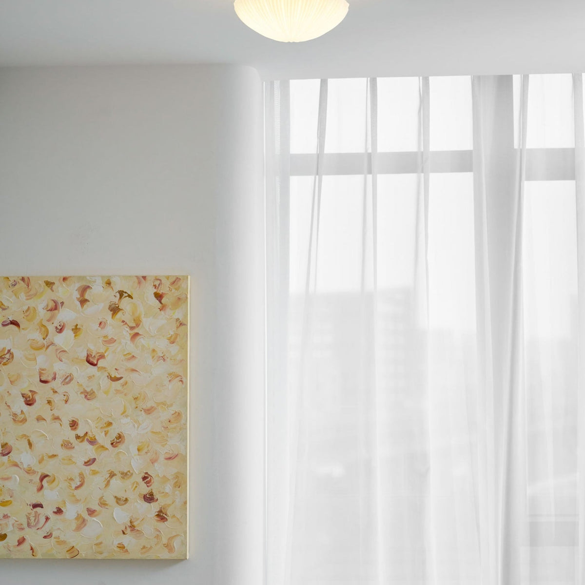 Modern Glass Flush Mount Ceiling Light
