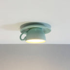 Modern Ceramic Semi-Flush Mount Ceiling Light