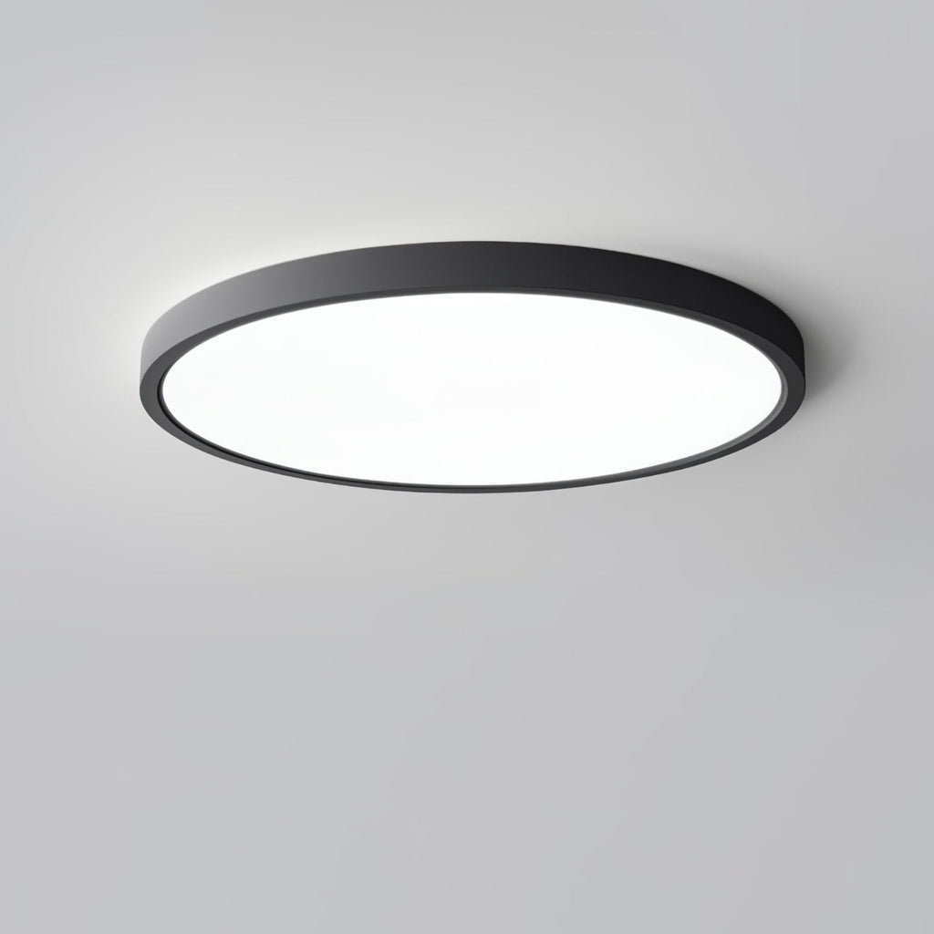 Minimalist Iron Flush Mount Ceiling Light With Slim Low-Profile Design