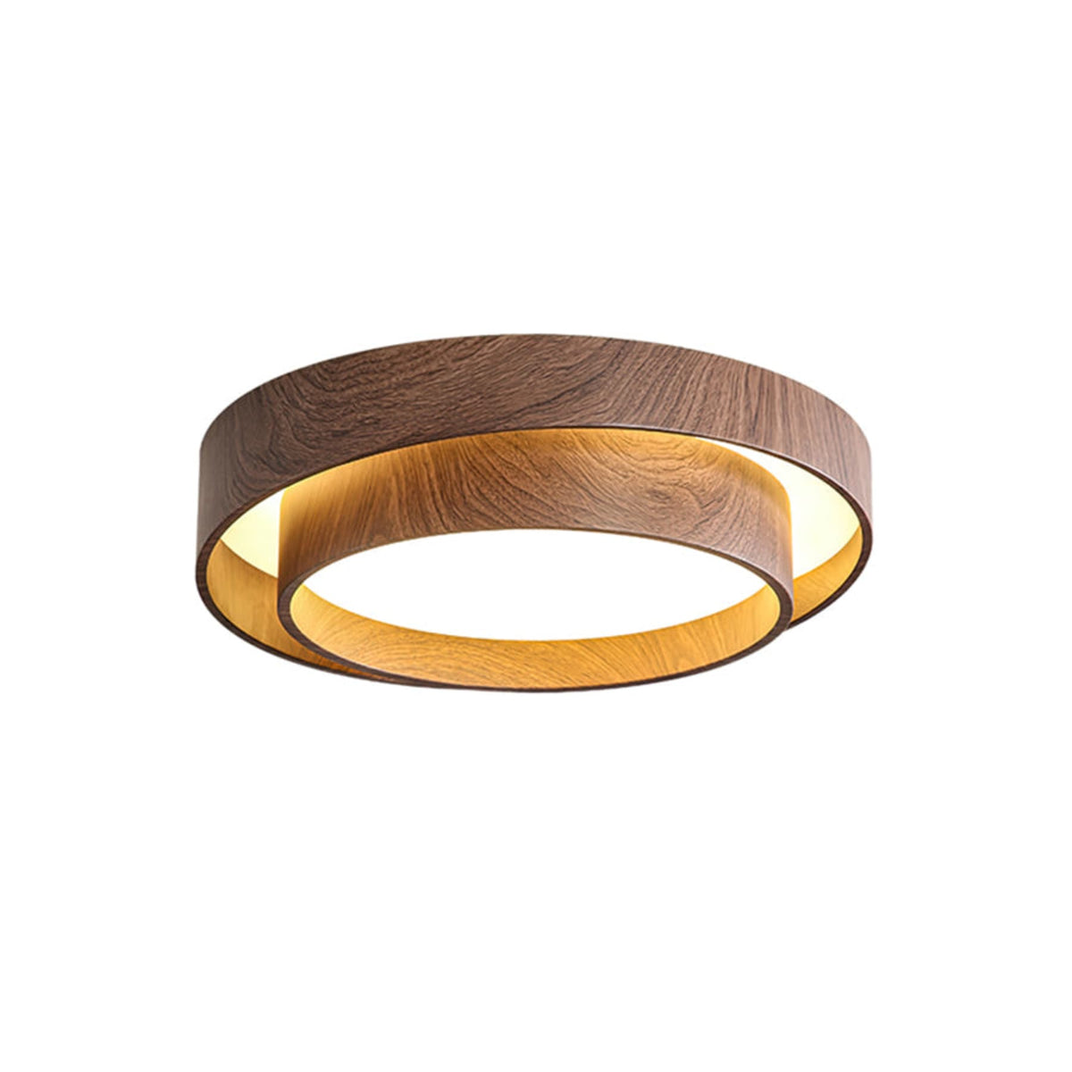 Scandinavian Wood Flush Mount Ceiling Light for Living Room