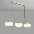 Modern Glass Pendant Light With Tri-Color LED Glow