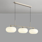 Modern Glass Pendant Light With Tri-Color LED Glow