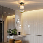Modern Solid Brass Flush Mount Ceiling Light