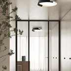 Modern Wood Flush Mount Ceiling Light for Living Room