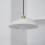 Modern Marble and Copper Pendant Light for Dining Room