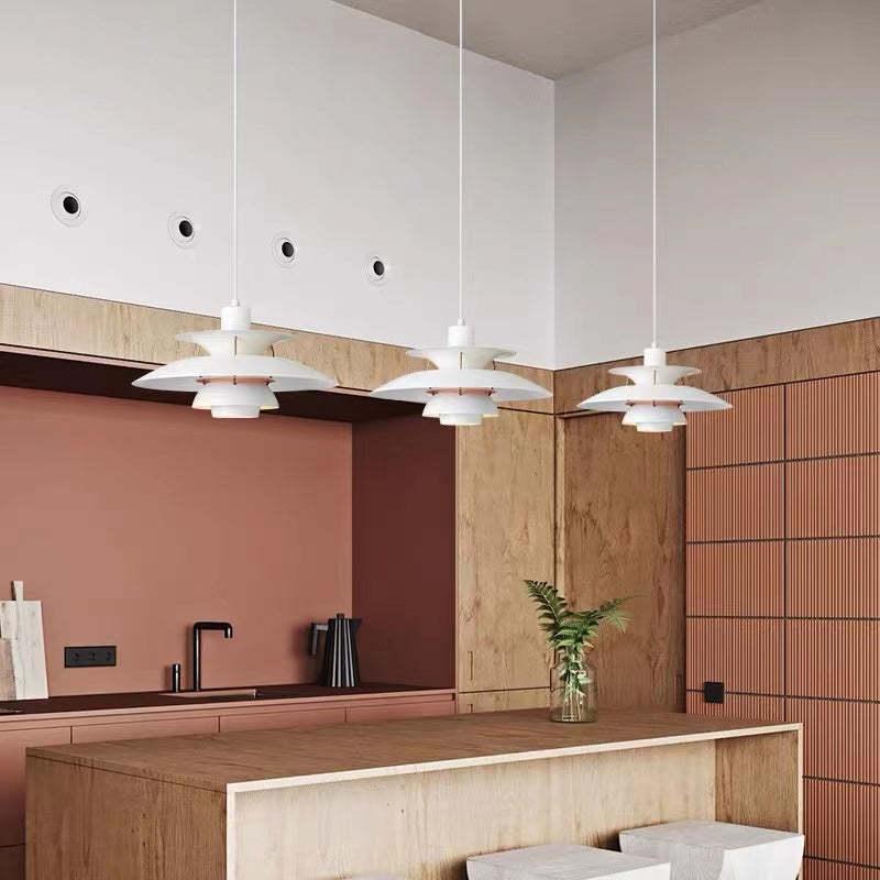 Scandinavian Metal Pendant Light With Adjustable Angle for Dining Room