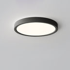 Minimalist Iron Flush Mount Ceiling Light With Slim Low-Profile Design