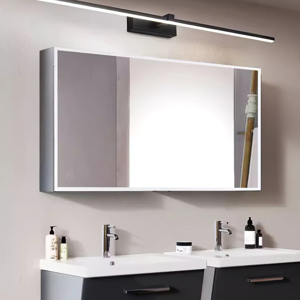 Modern Iron Linear Wall Sconce With Integrated LED for Hallway