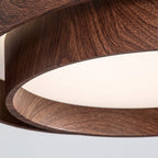Scandinavian Wood Flush Mount Ceiling Light for Living Room