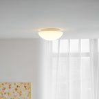 Modern Glass Flush Mount Ceiling Light
